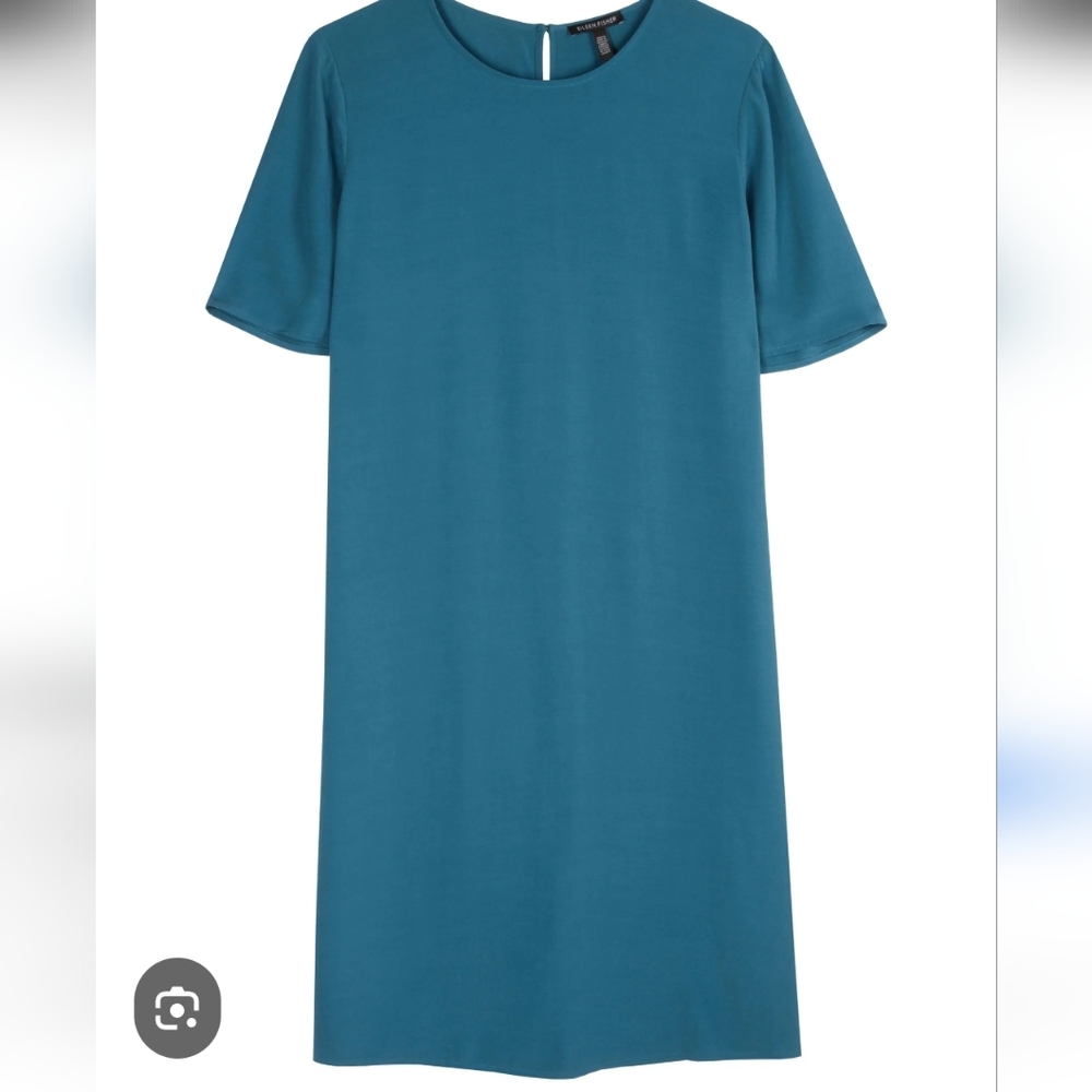 Eileen Fisher Blue crepe Shift Dress